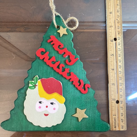 Merry Christmas wooden ornament From Concepts Intl. - Picture 6 of 6